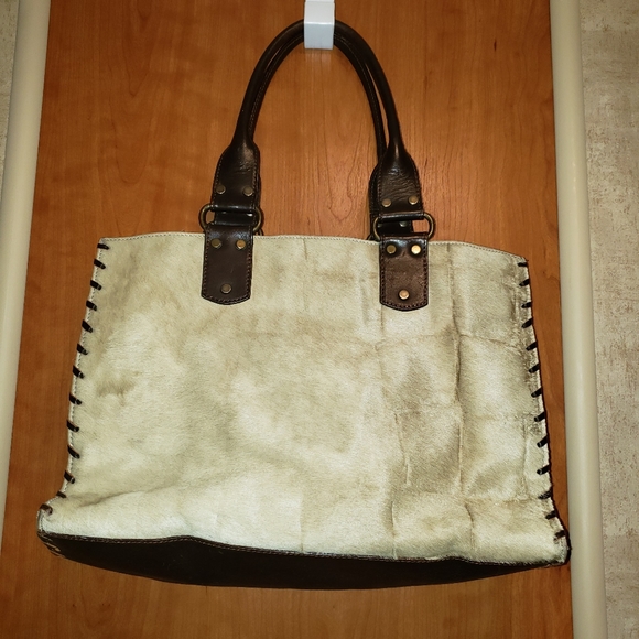 Maurizio Taiuti Handbags - Maurizio Taiuti Leather & Hair Tote/Satchel